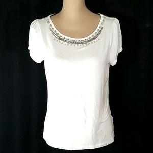 Covington petite white short sleeves top. Size MP